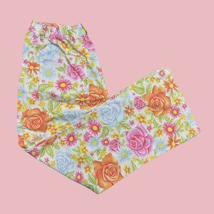 Big Bud Press Western Flower Pants Rare Rose Floral Colorful Unisex Size Medium